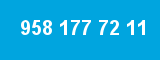 958 177 72 11 958 177 72 11